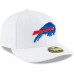 Men's Buffalo Bills New Era White Omaha Low Profile 59FIFTY Fitted Hat 3156570